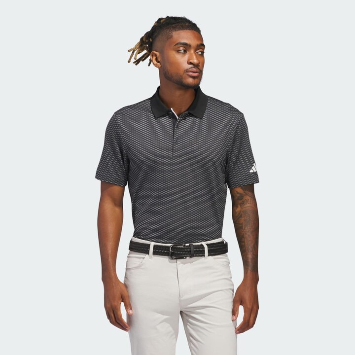 adidas Beyond Textured Polo Shirt Black S Mens
