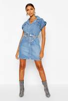 boohoo denim dress sale