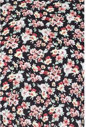 Select Fashion Womens Black Winter Floral Grown On Slv Top - size 16