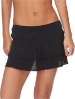 Thumbnail for your product : Body Glove Women's Smoothies Lambada Solid Mesh Cover Up Skirt Swimsuit - Black - X-Large