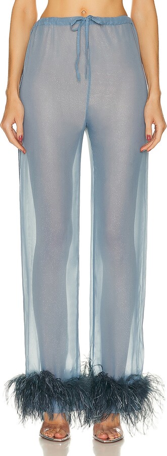 パンツ Oseree Feather Silk Pants Oseree Feather Silk Pants - Black - 50% Off | Editorialist