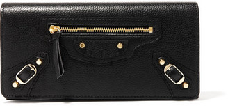 Balenciaga Classic Money Textured-leather Continental Wallet