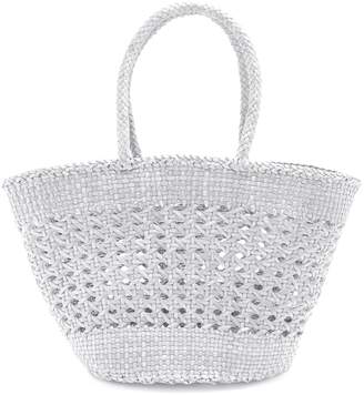 DRAGON DIFFUSION Market Cannage woven-leather basket bag