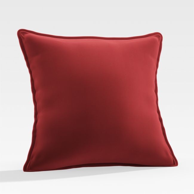 Sunbrella A Canvas Jockey Red 20" Sq. Outdoor Pillow