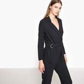 Pepe Jeans Shirt Style Jumpsuit with Belt