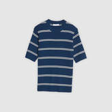 Thumbnail for your product : Sandro Stripy short-sleeved sweater