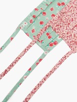 Thumbnail for your product : Batsheva Set Of Two Floral-print Cotton Face Coverings - Black Floral