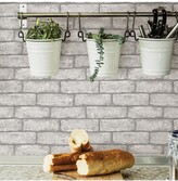 Thumbnail for your product : WallPops! Cambridge Brick Grey Peel & Stick Wallpaper