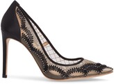 Thumbnail for your product : Bella Belle Nadia Scalloped Embroidery Pump