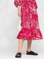 Thumbnail for your product : RED Valentino Floral-Print Midi Dress