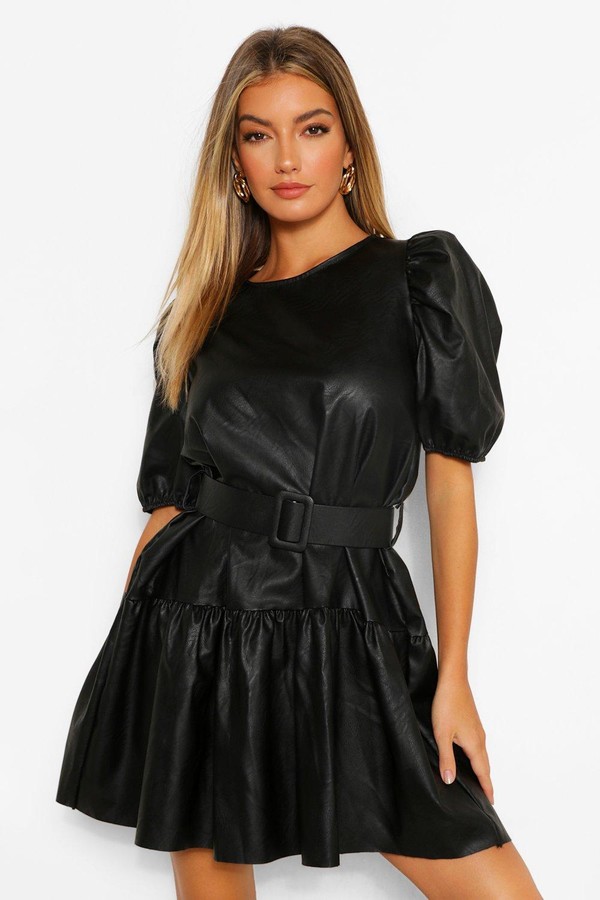 drop waist dress boohoo