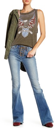 Genetic Los Angeles Lace-Up Flare Jean