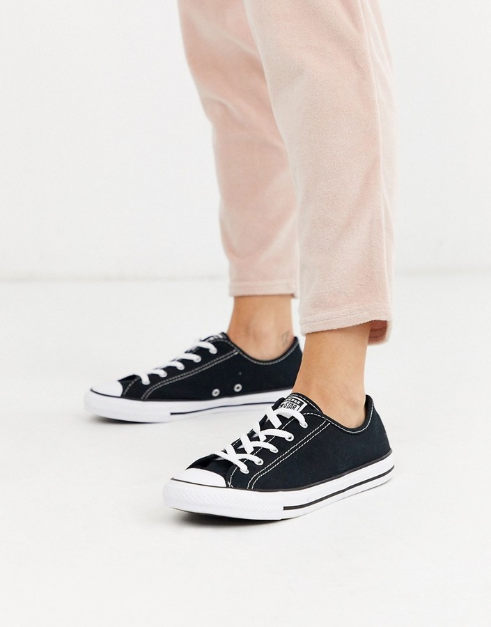 Converse Chuck Taylor All Star Dainty sneakers in black - ShopStyle
