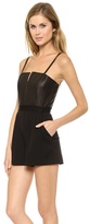 Thumbnail for your product : Alice + Olivia Orin Pleated Bustier Romper