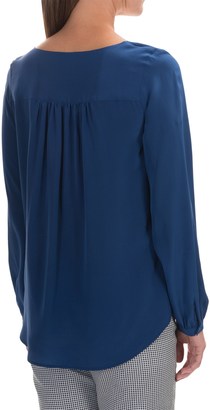 FDJ French Dressing Silk Blouse - V-Neck, Long Sleeve (For Women)