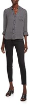 Thumbnail for your product : Mother Stunner Zip Ankle Step Fray Skinny Jeans