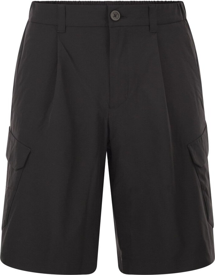 Herno Stretch Cargo Bermuda Shorts