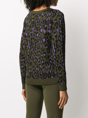 Boutique Moschino Leopard Print Knitted Top