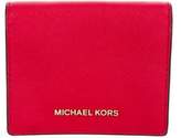 Thumbnail for your product : Michael Kors Leather Compact Wallet