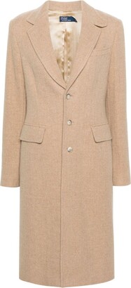 Polo Ralph Lauren Single-Breasted Herringbone Coat
