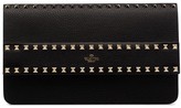 Thumbnail for your product : Valentino Garavani Rockstud grained leather envelope clutch
