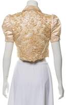 Thumbnail for your product : Anna Molinari Cropped Embroidered Jacket