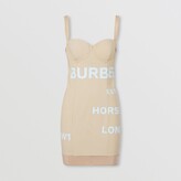 Thumbnail for your product : Burberry Horseferry Print Stretch Jersey Corset Dress