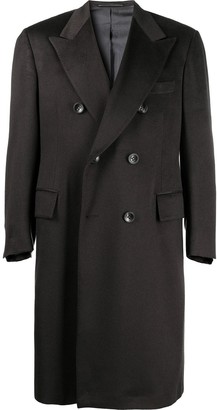 Kiton Double-Breasted Cashmere Coat - ShopStyle