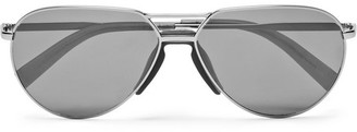 Ermenegildo Zegna Aviator-style Gunmetal-tone Sunglasses