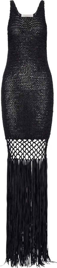 Philosophy di Lorenzo Serafini Crochet-Knit Maxi Dress