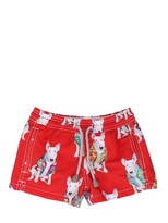 Thumbnail for your product : MC2 Saint Barth Dog Printed Beach Shorts