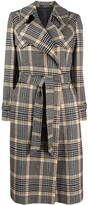 Thumbnail for your product : Tagliatore Checked Trench Coat