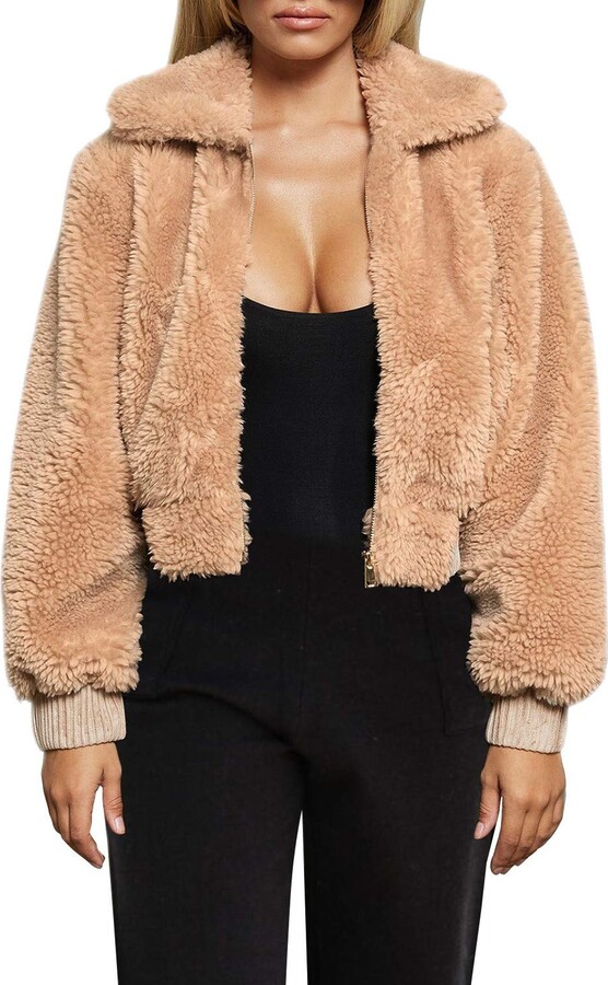 big fuzzy jacket with hood