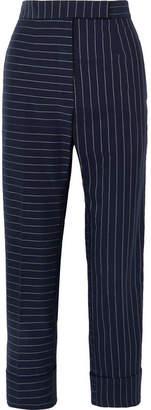 Thom Browne Pinstriped Cotton Slim-leg Pants