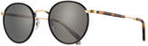 Thumbnail for your product : Garrett Leight Wilson Round Filigree Sunglasses, Black