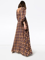 Thumbnail for your product : STAUD plaid V-neck maxi dress