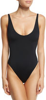 Thumbnail for your product : Proenza Schouler Solid Lace-Back One-Piece Swimsuit