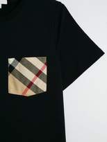 Thumbnail for your product : Burberry Kids House Check chest pocket T-shirt