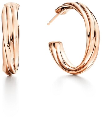 Tiffany & Co. Paloma's Melody hoop earrings in 18k rose gold, small