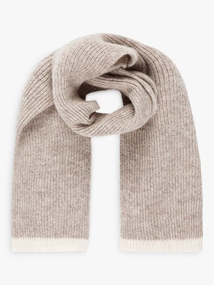 Brora Cashmere Ribbed Throat Warmer Scarf