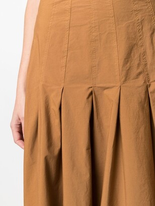 Barena pleated A-line skirt