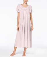 Thumbnail for your product : Miss Elaine Embroidered Tricot Long Nightgown