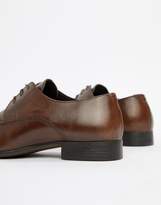Thumbnail for your product : ASOS Design DESIGN derby shoes in brown leather