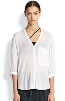 Thumbnail for your product : Helmut Lang Lush Voile Twist-Back Tunic
