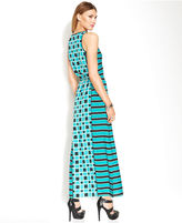 Thumbnail for your product : MICHAEL Michael Kors Sleeveless Multi-Print Maxi Dress