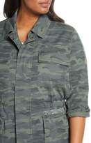 Thumbnail for your product : Caslon Camo Stretch Cotton Utility Jacket