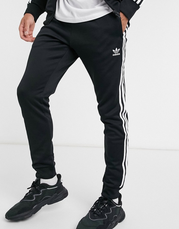 adidas navy skinny joggers