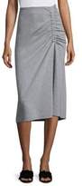 Slim Shirred Skirt 