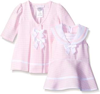 Bonnie Baby Baby-Girls Check Dress and Coat Set