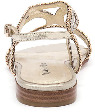 Django & Juliette Lampo Pale gold-pale gold chain Sandals Womens Shoes Casual Sandals-flat Sandals